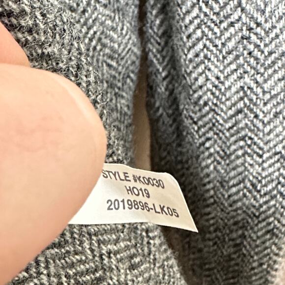 J. CREW Sommerset Blazer Graphite English Wool Herringbone Gray Sz 8 $368 {I51} - Picture 8 of 8